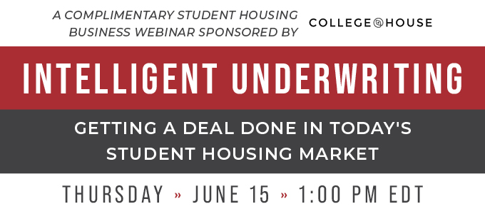 Student Housing Business webinar: Intelligent Underwriting