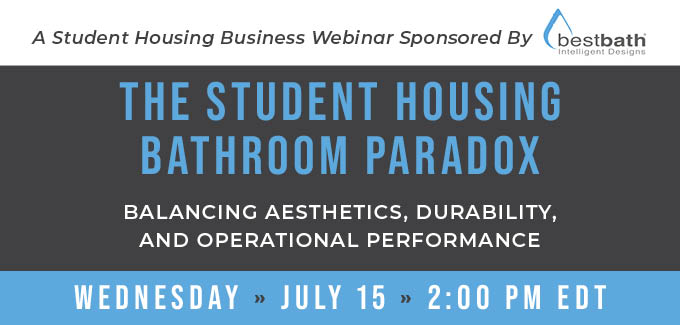 July 15 webinar: The Student Housing Bathroom Paradox