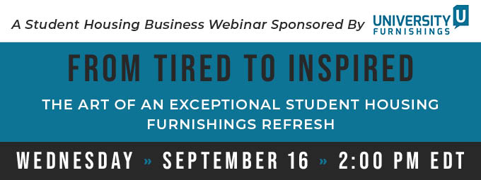 Webinar: From Tired to Inspired — The Art of an Exceptional Student Housing Furnishings Refresh