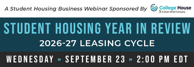 Webinar: Student Housing Year in Review: 2026-27 Leasing Cycle